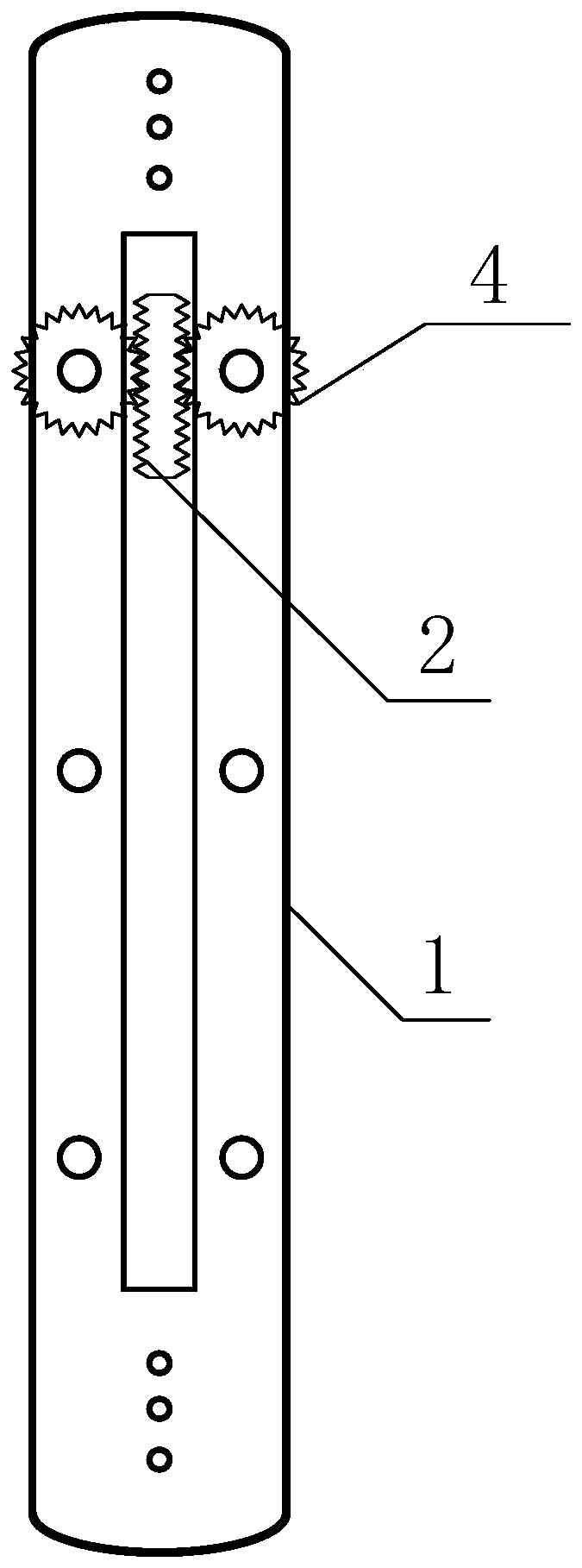 Relay type bone moving device based on gear power and use method of device