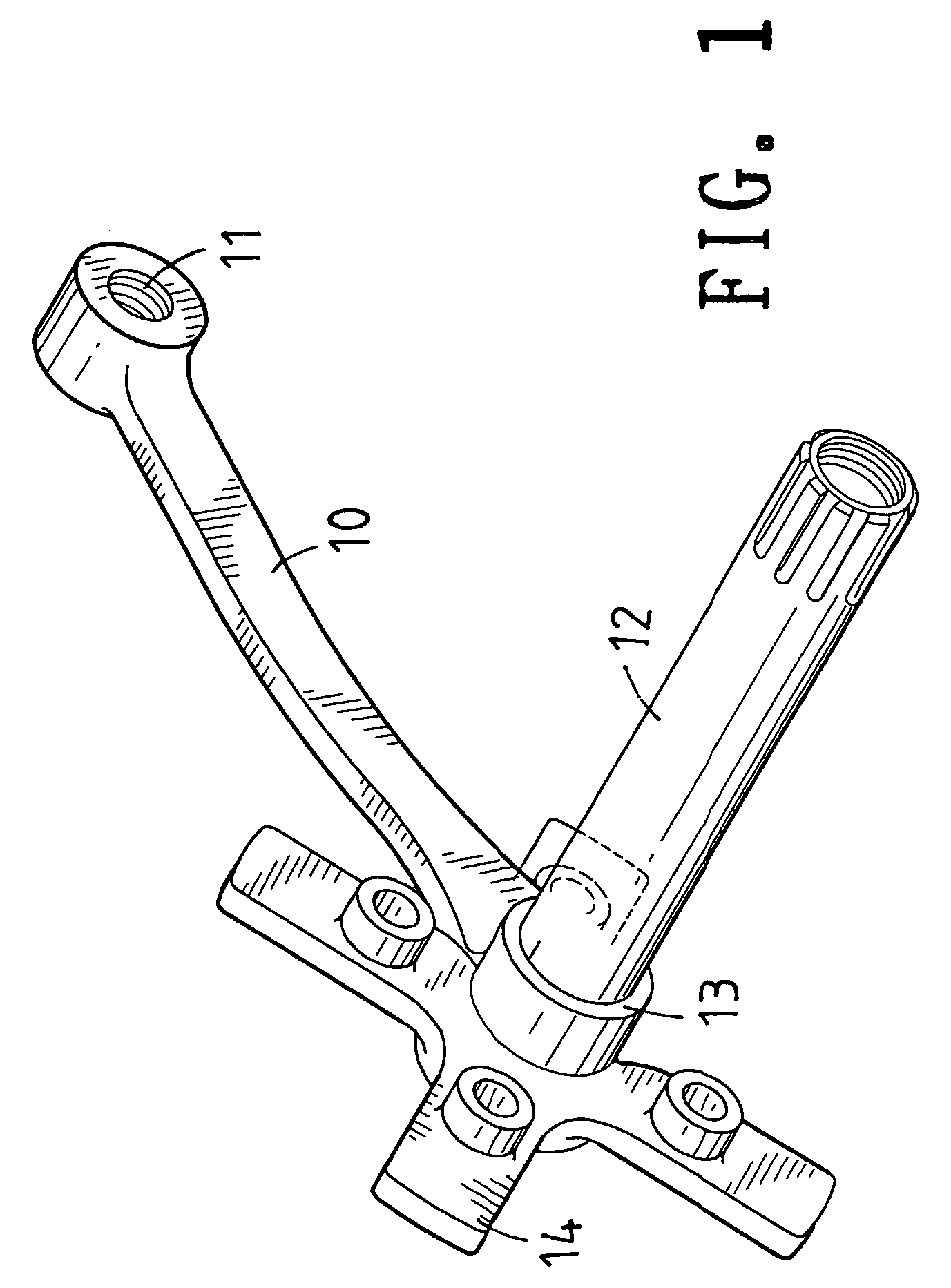 Crank structure of bicycle