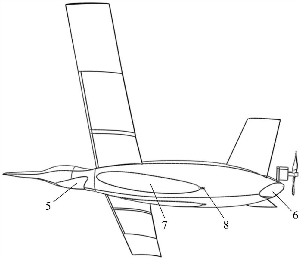Cross-medium aircraft based on bionic morphing wings