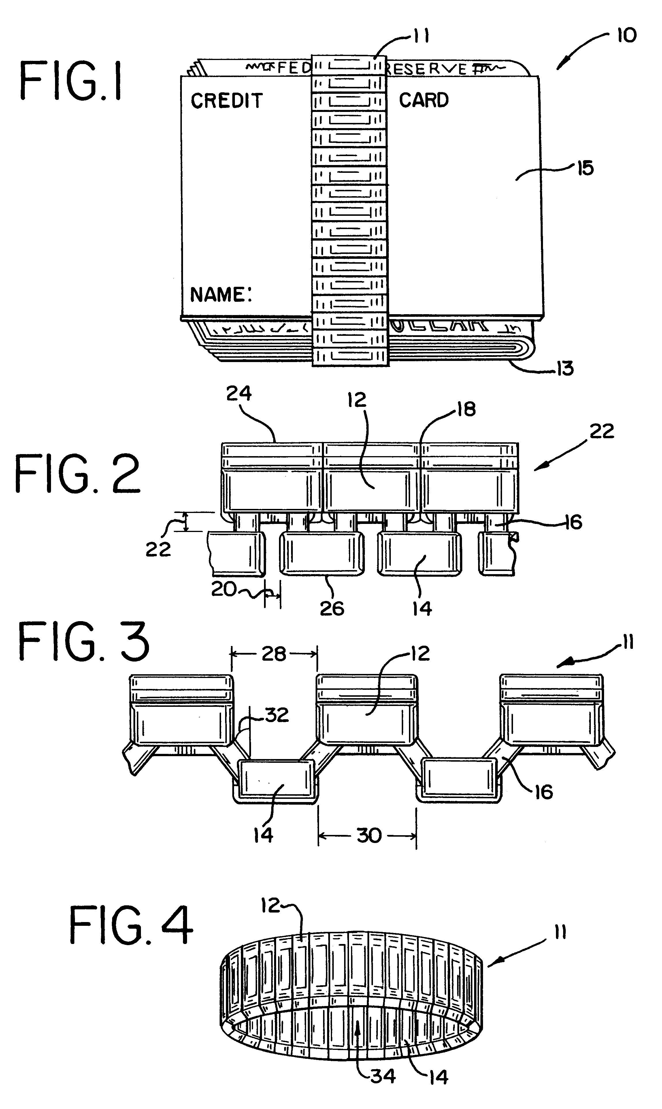 Method and apparatus for holding paper currency and credit cards