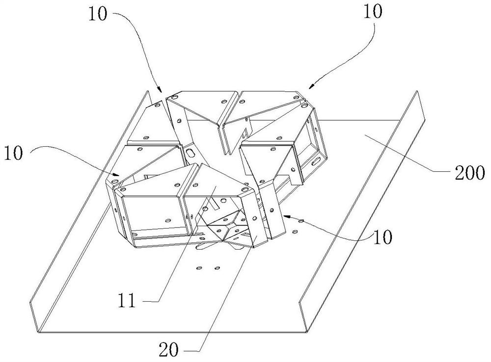 Broadband dual-polarized rhombic oscillator unit and linear array antenna