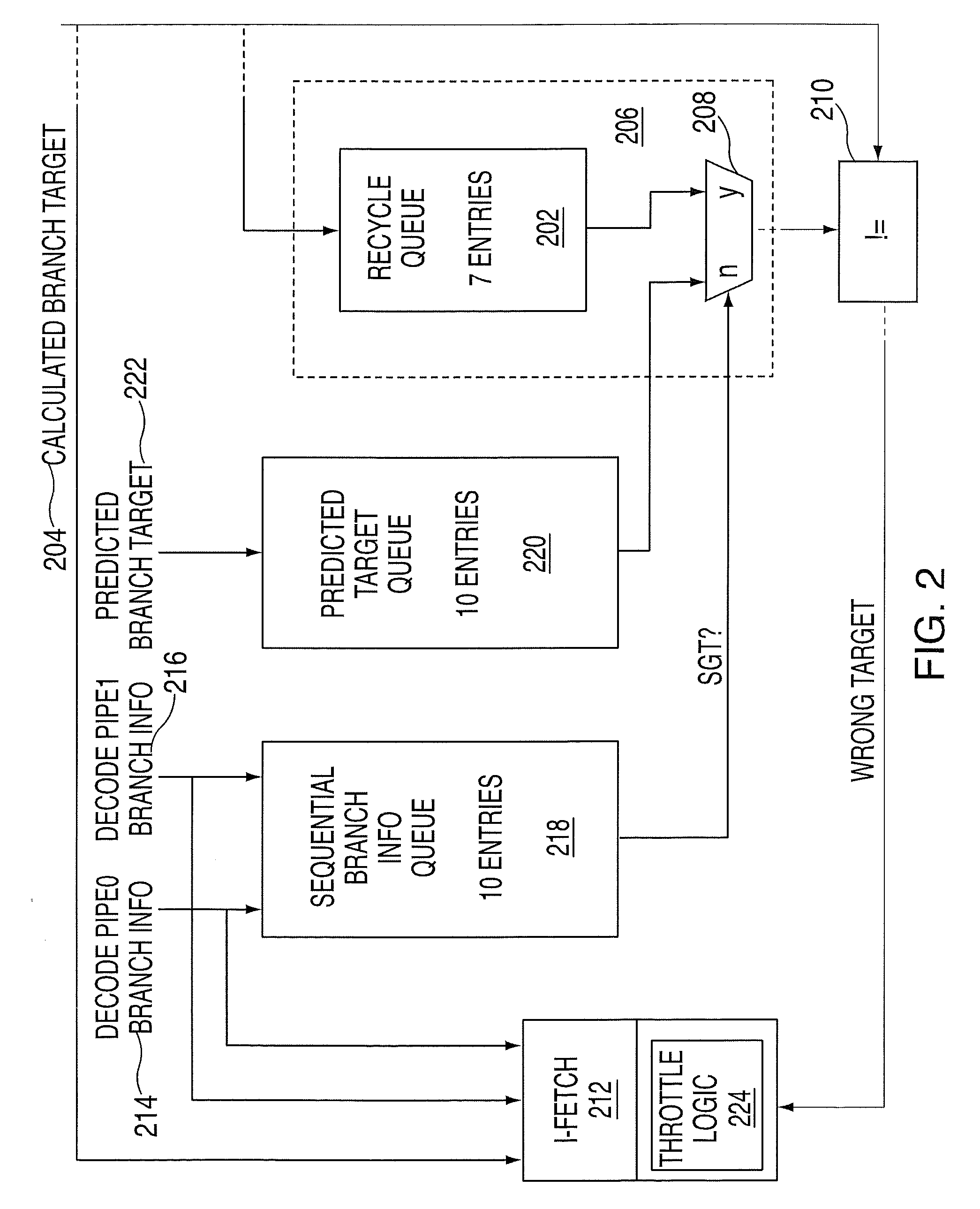 System and method for controlling restarting of instruction fetching using speculative address computations