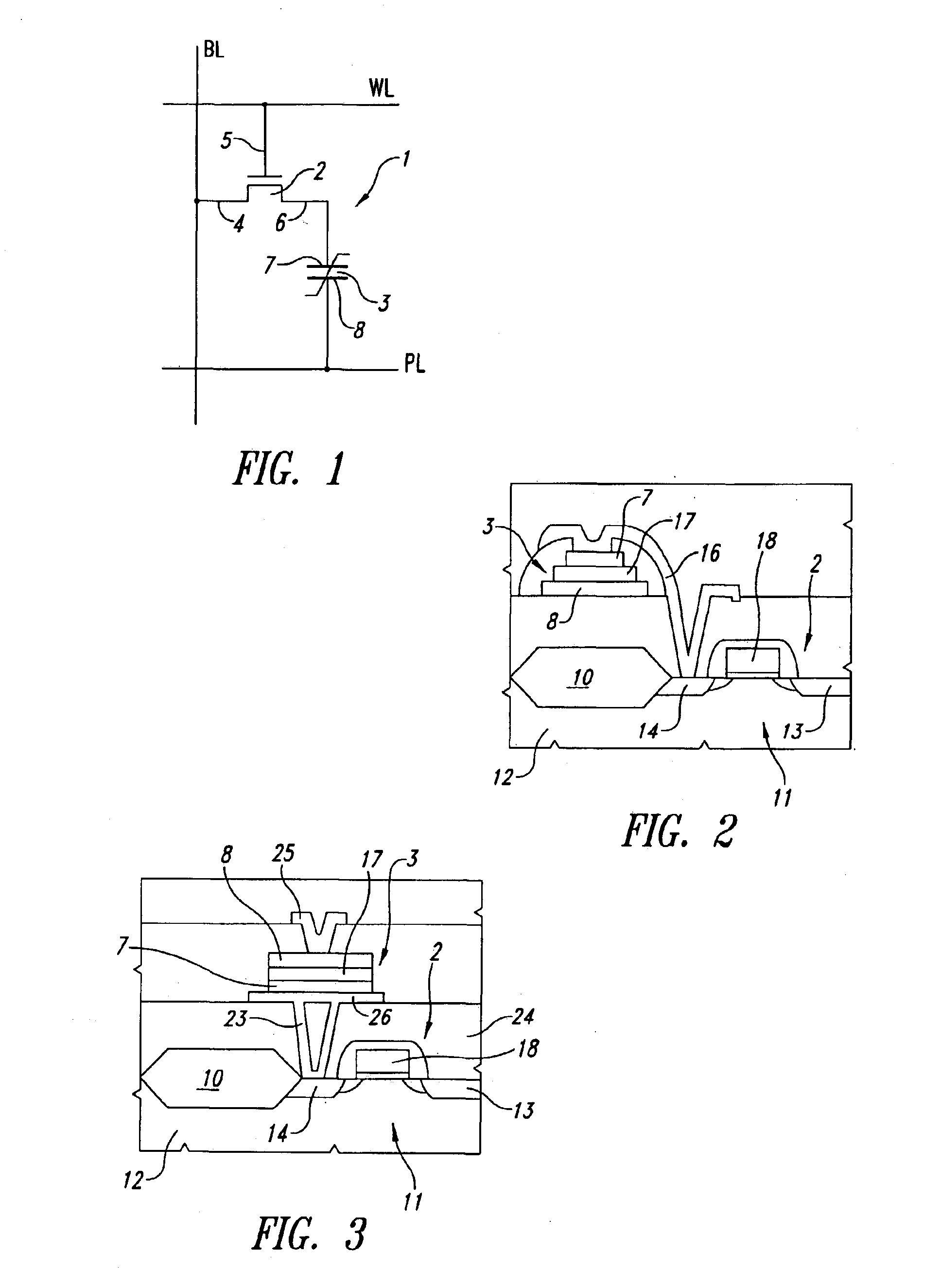 Method of fabricating a ferroelectric stacked memory cell