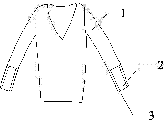Moisture-absorption breathable elastic garment with waterproof sleeves