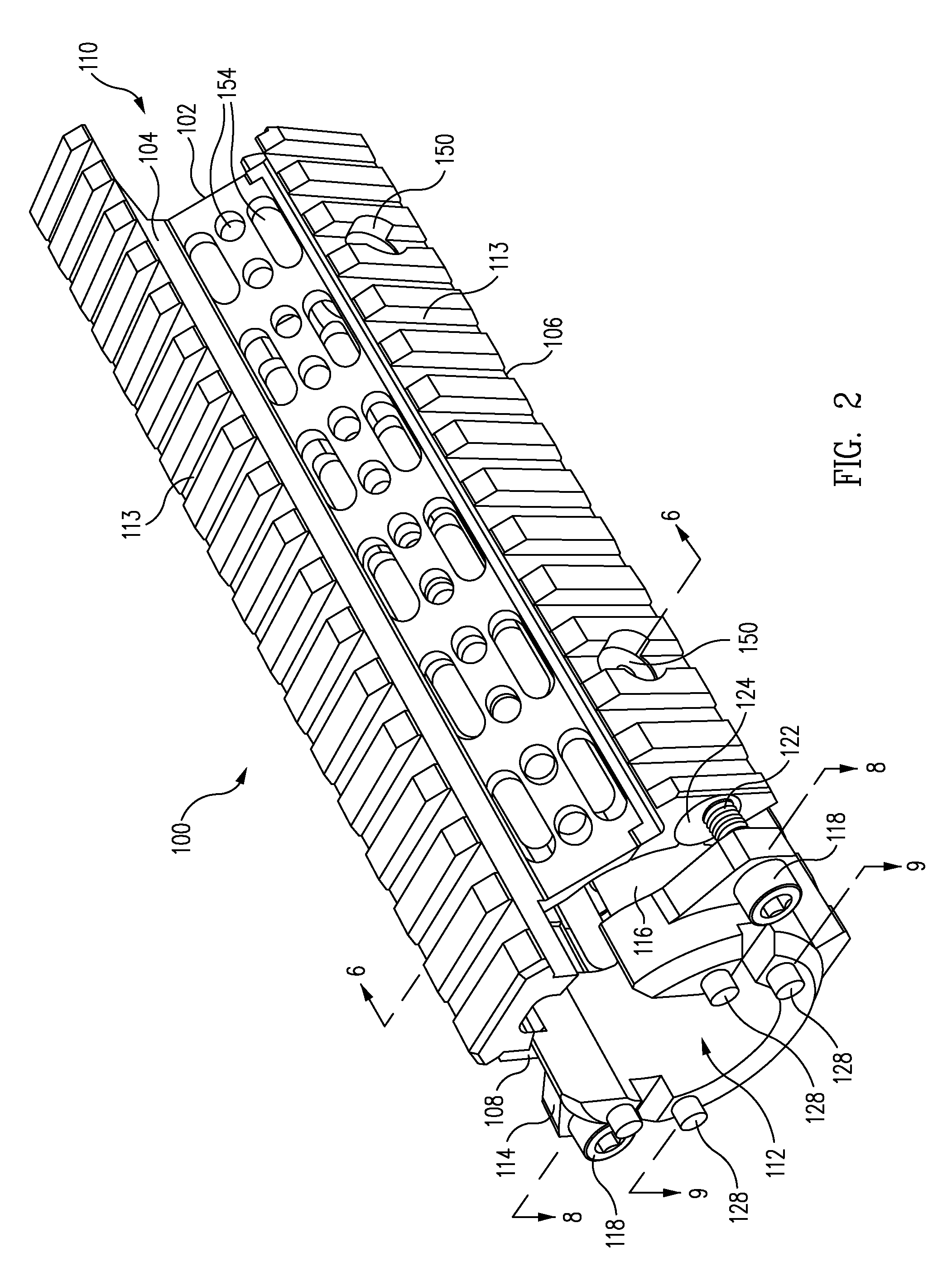 Accessory mounting hand guard for firearm