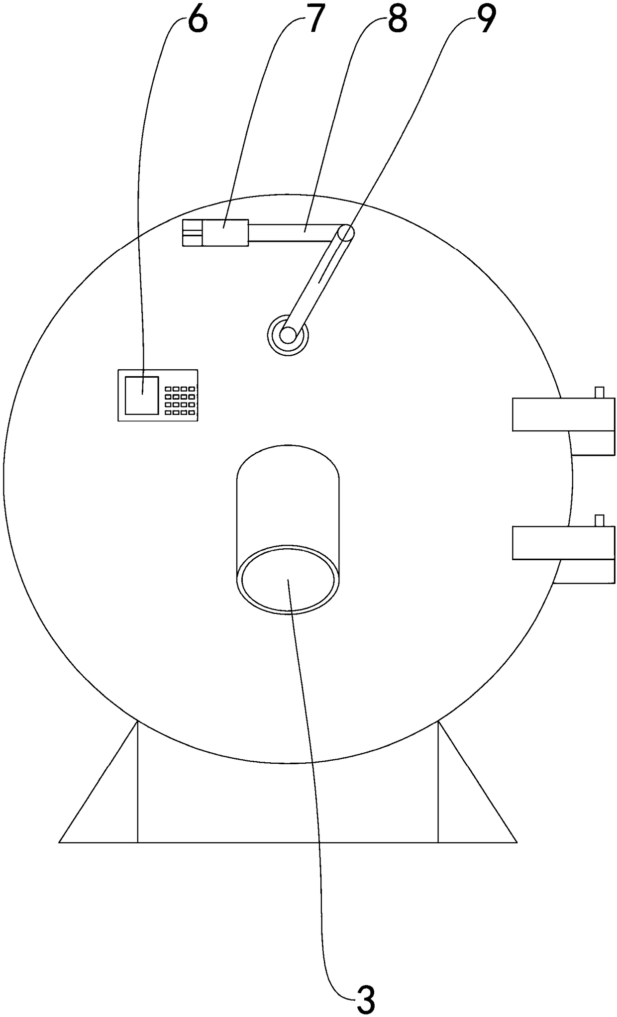 Horizontal type scraper discharge centrifuge capable of achieving filter cake thickness controllability