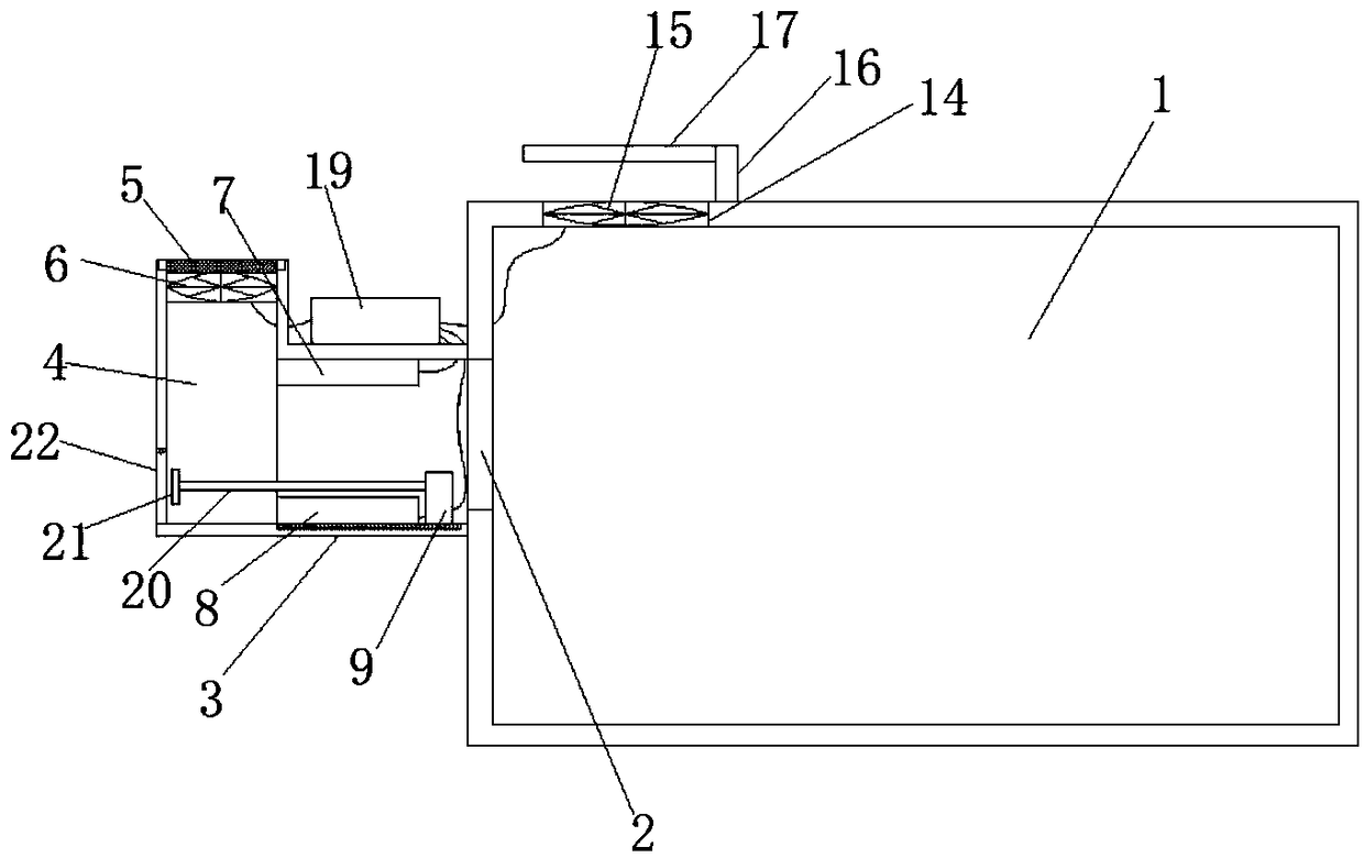 Computer dust filtering and ventilation device