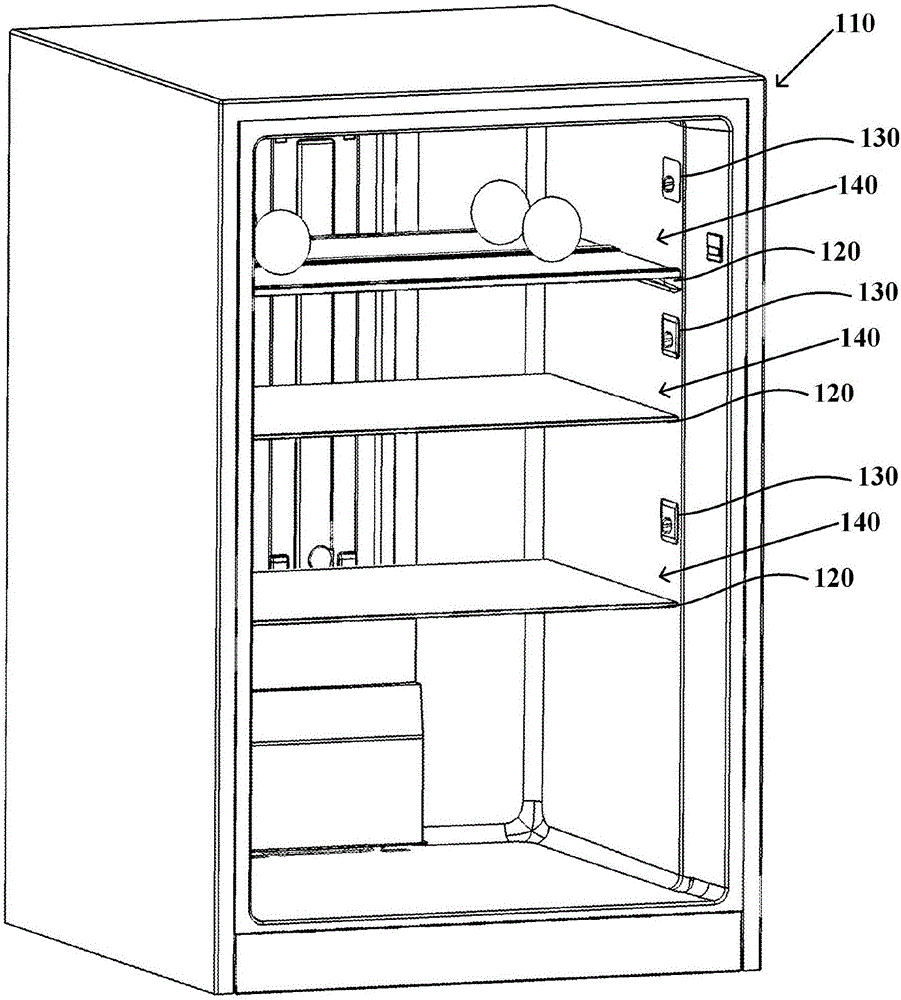 Method for detecting whether temperature abnormal materials are placed in refrigerator or not