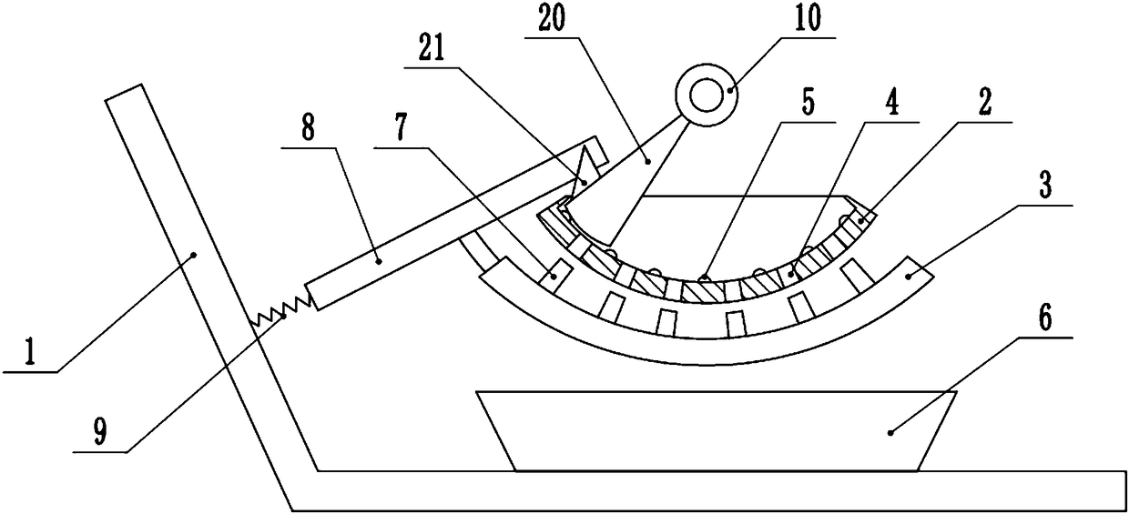 Tea leaf strip tidying device