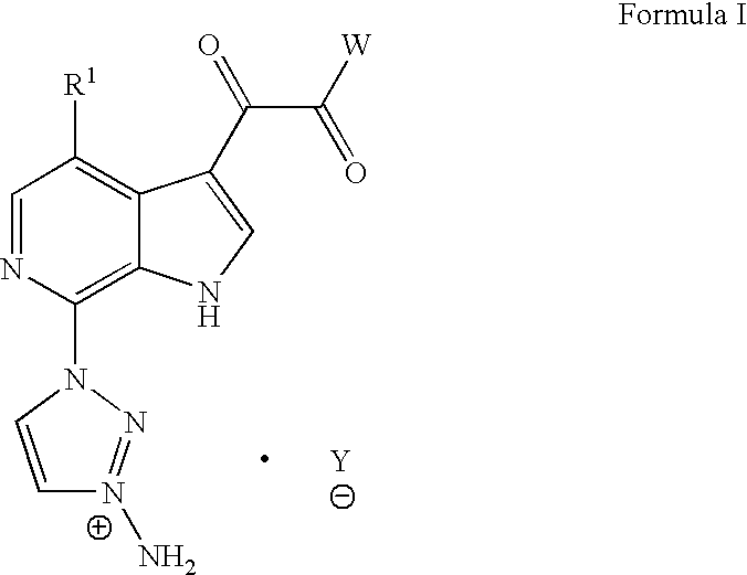 Aminium salts of 1,2,3-triazoles as prodrugs of drugs including antiviral agents