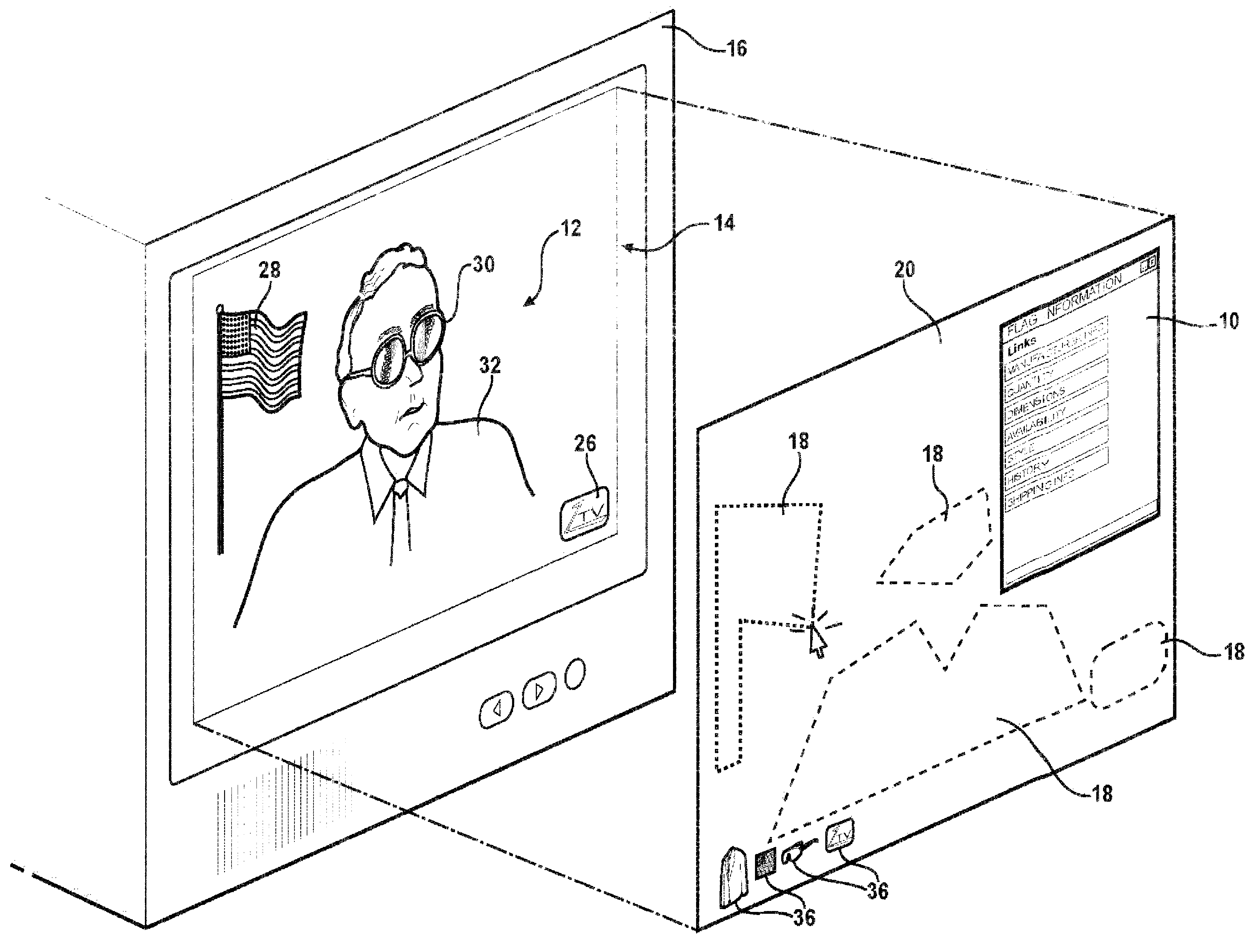 Method of retrieving information associated with an object present in a media stream