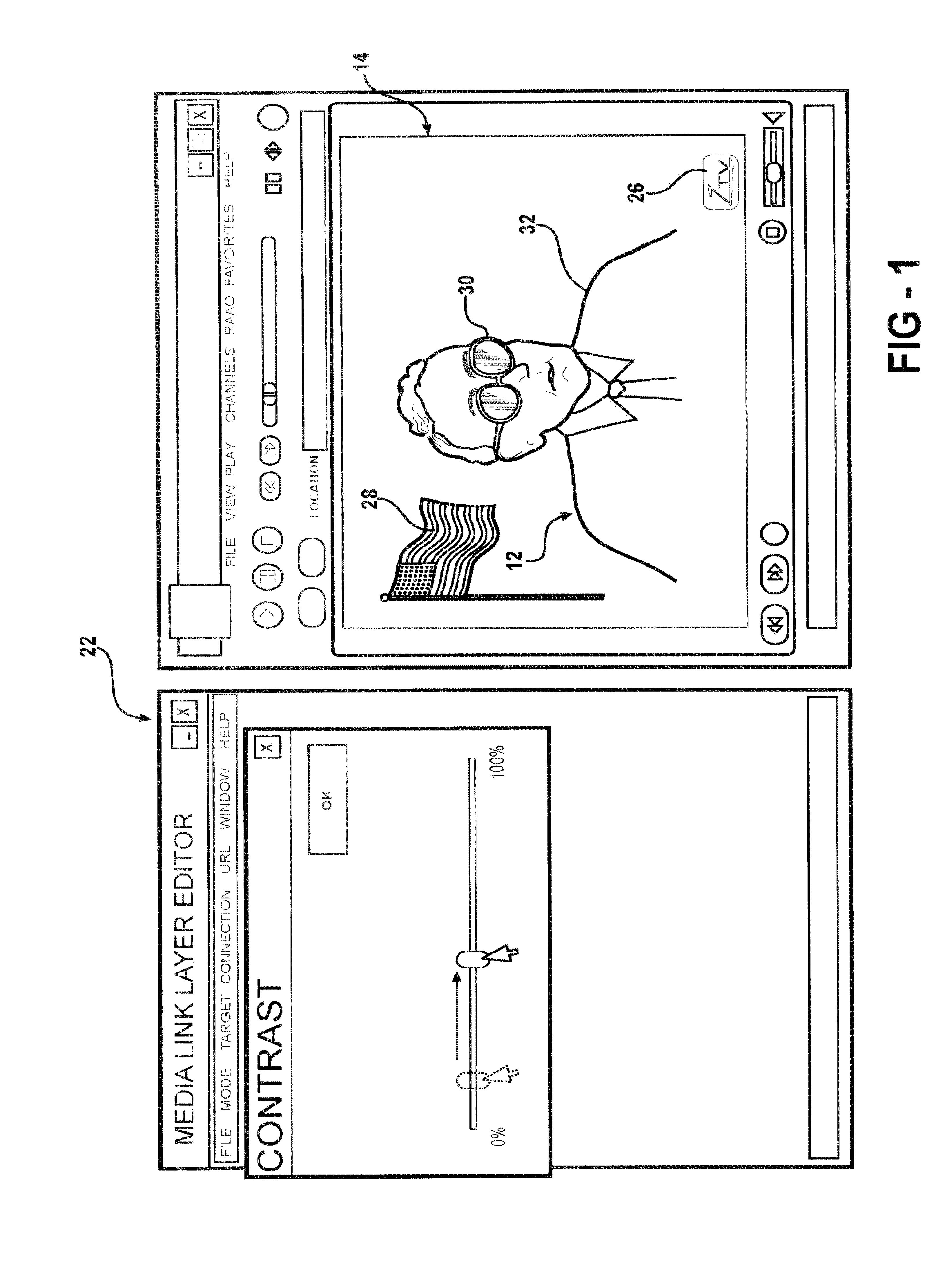 Method of retrieving information associated with an object present in a media stream