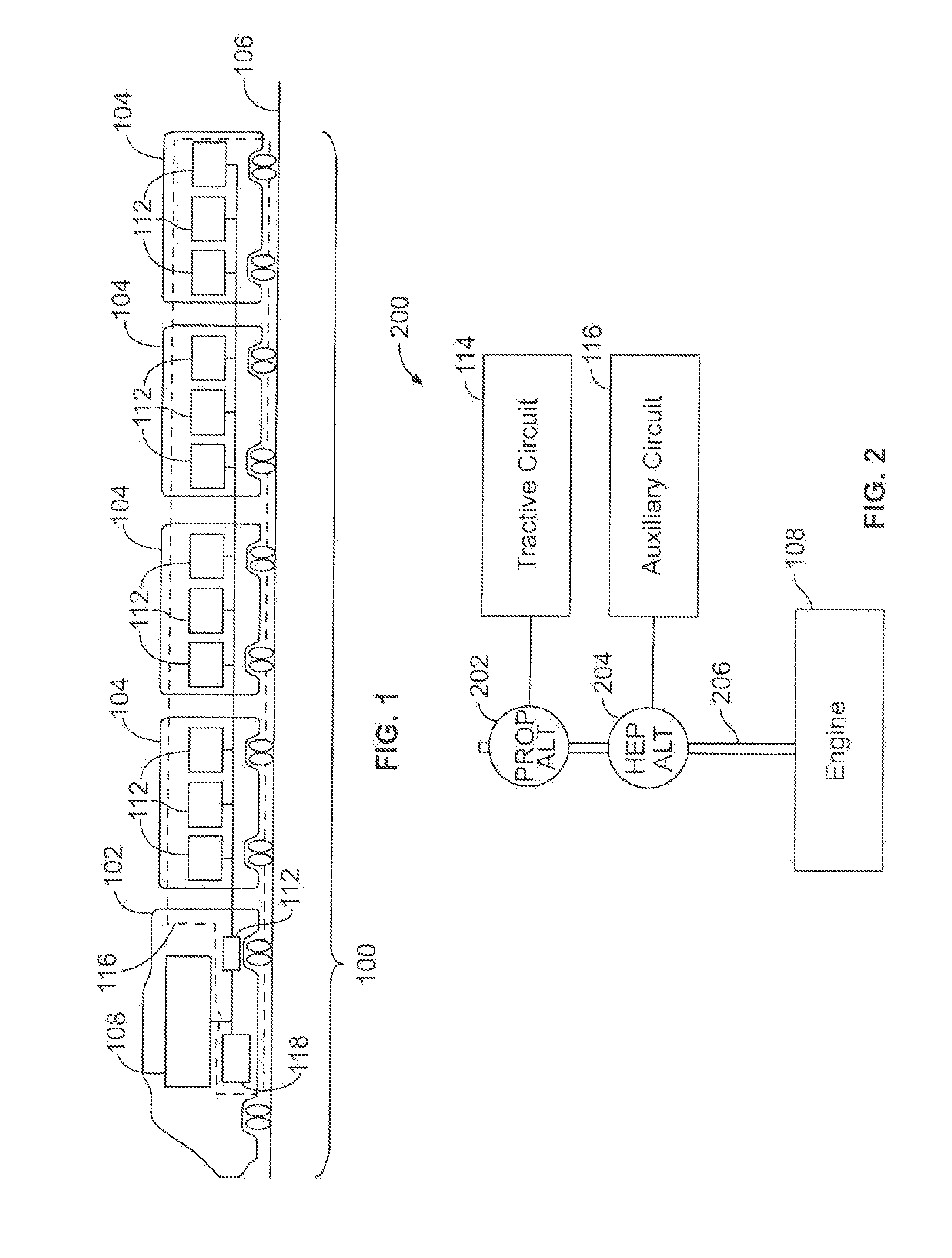 Powered distribution systems for powered rail vehicles