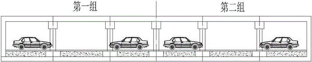 Rectangular section road header used for digging underground garage