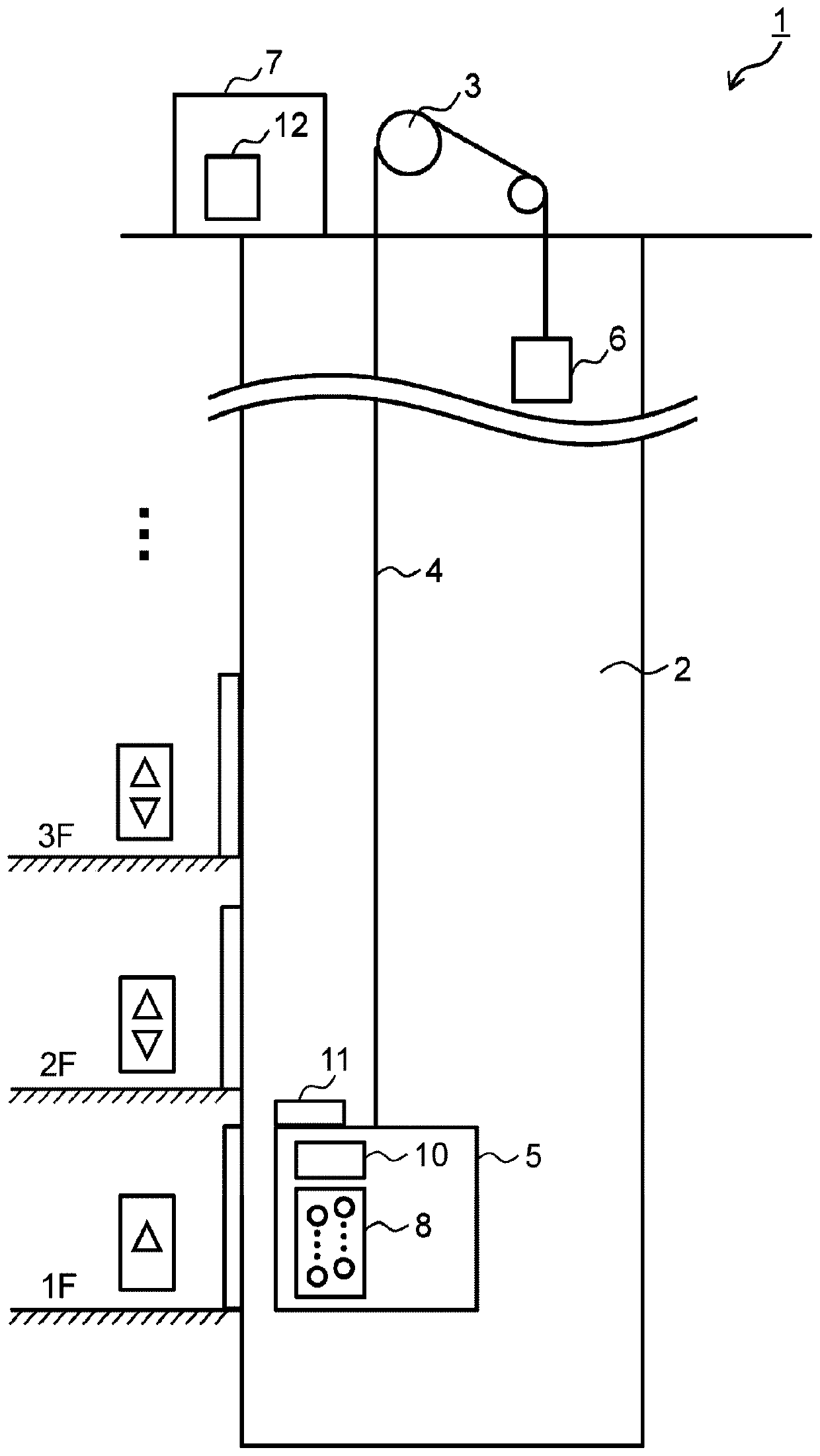 Elevator car position display device