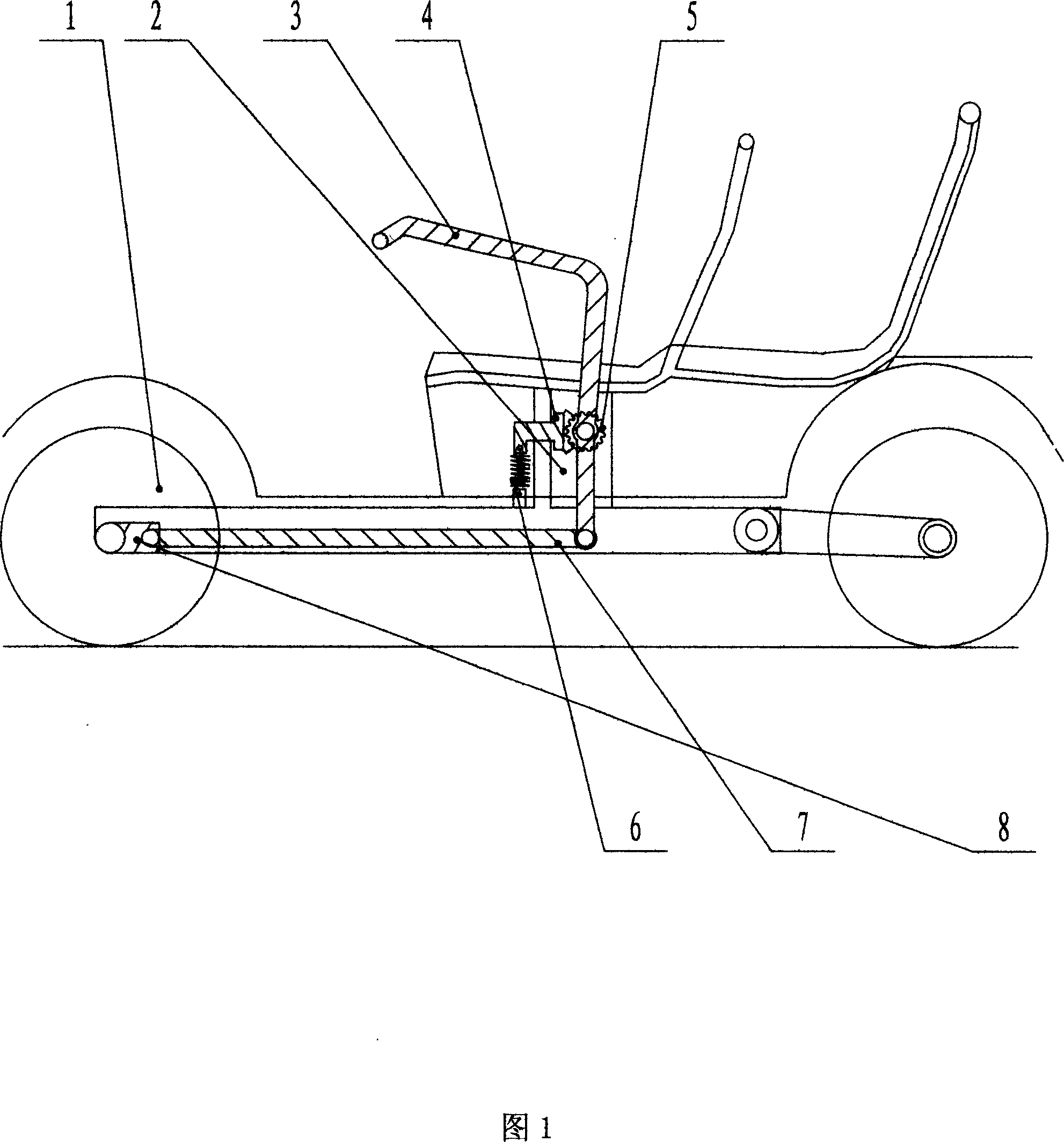 Handrail type vehicular direction-control handle device