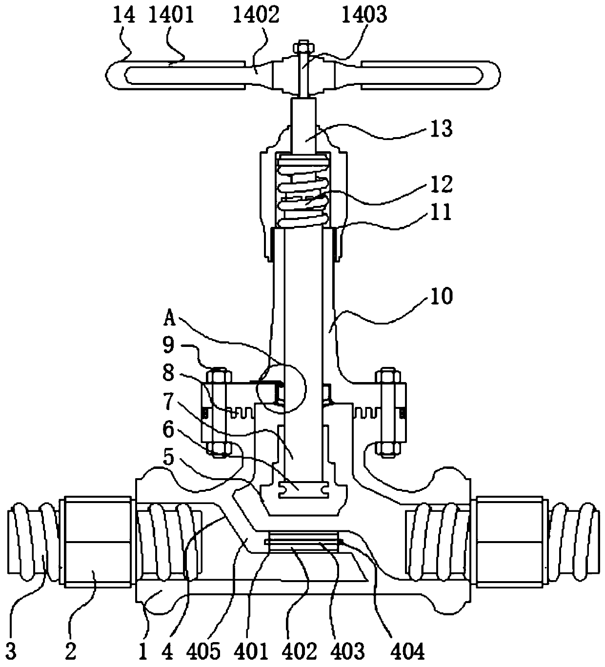 Valve with removable valve rod of anti-leakage structure