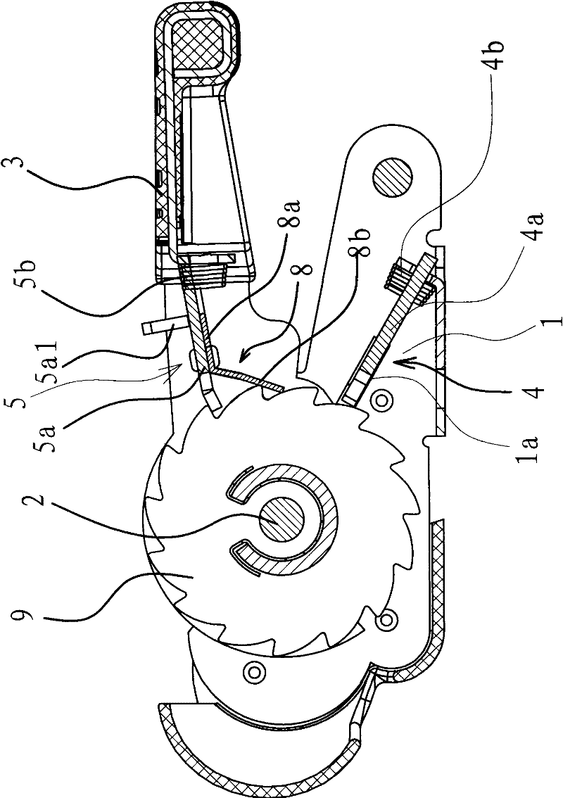 Automatic take-up tensioner
