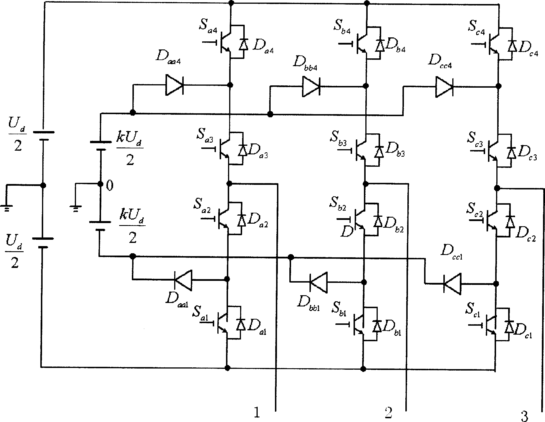 Multiple level changing method and its used multiple level circuit