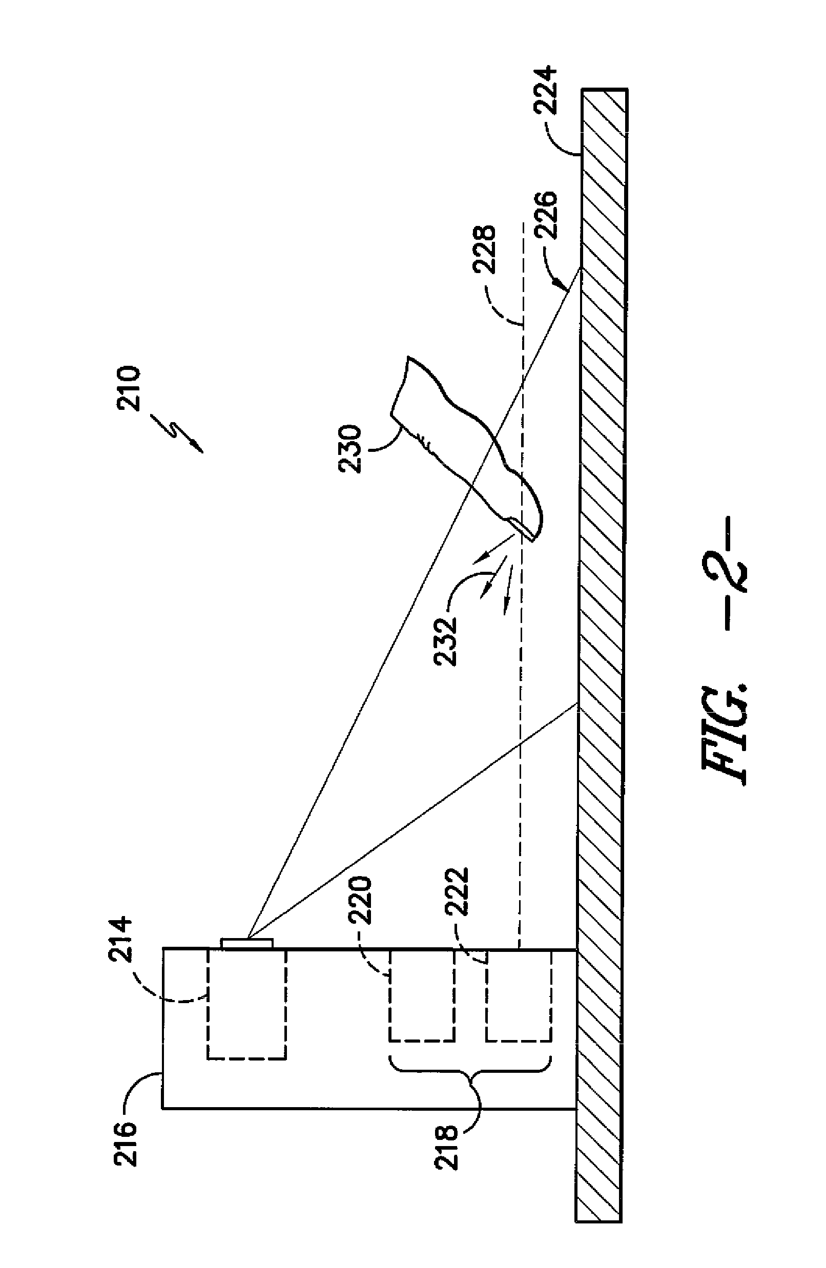 Speech generation device with a projected display and optical inputs