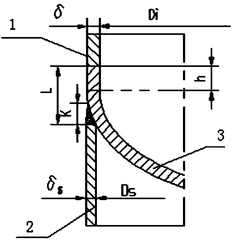 Method for checking that strength of lower head at the joint of tower ...