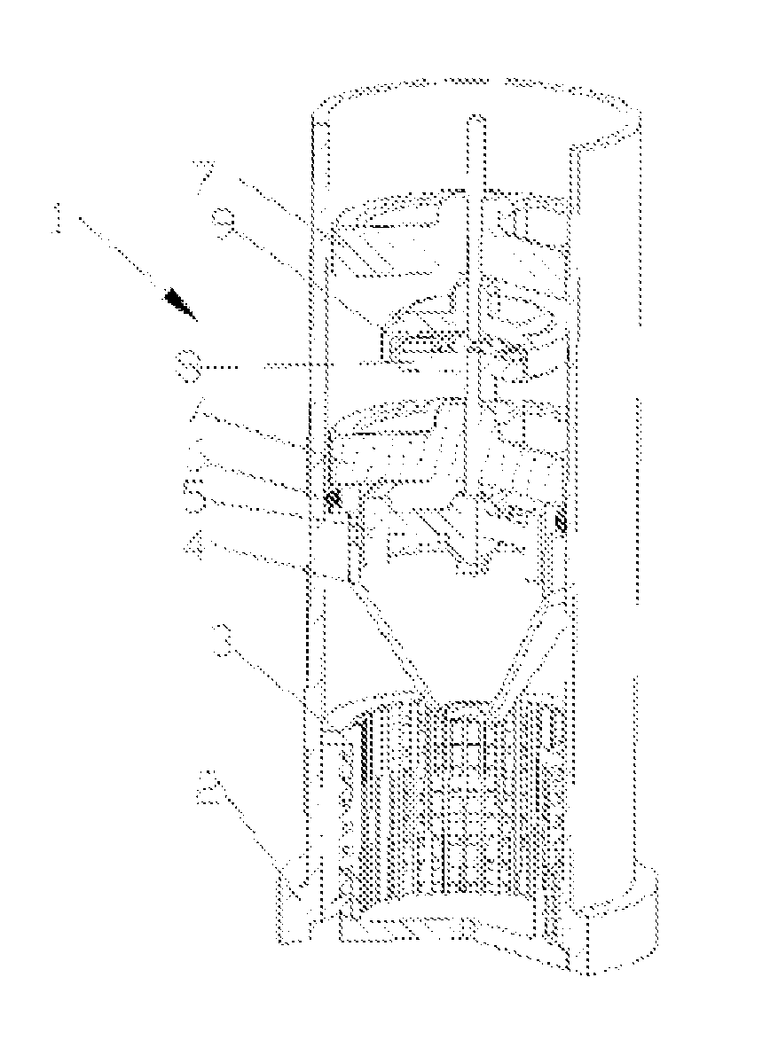 Driving device for lifting buried spraying head