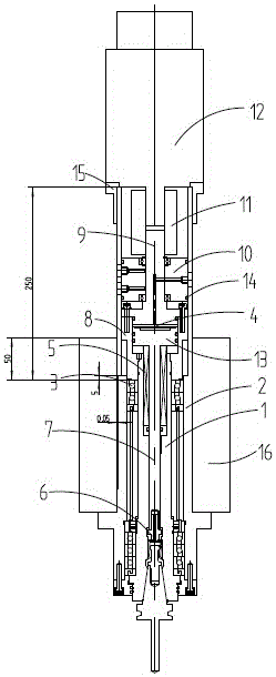 Direct connection type machining central main shaft unit and rigid connection structure of direct connection type machining central main shaft unit and main shaft seat