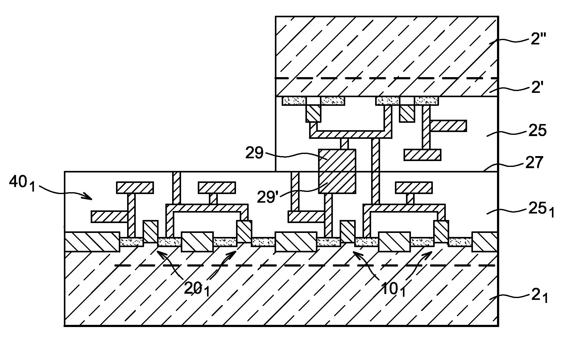 Method for transferring chips onto a substrate