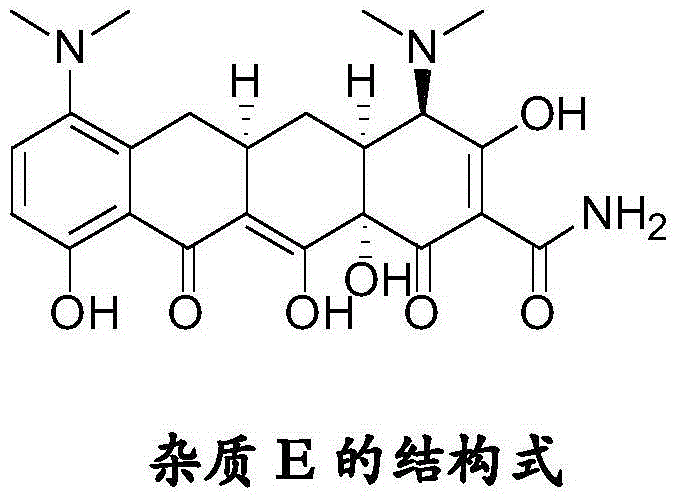 Tigecycline impurity stereoselective preparation method