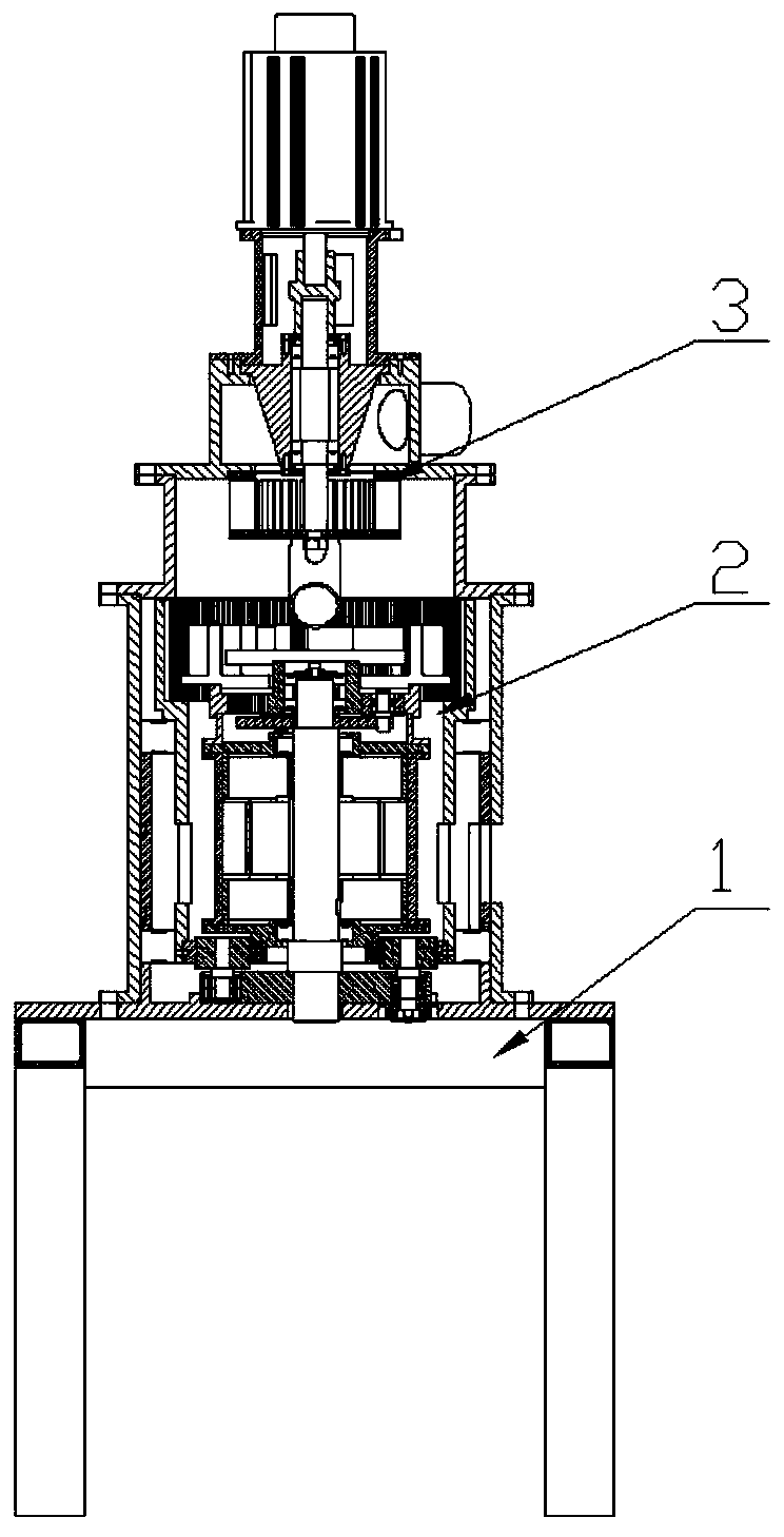 A servo-driven three-cutter mechanical impact high-speed counter-grinding pulverizer