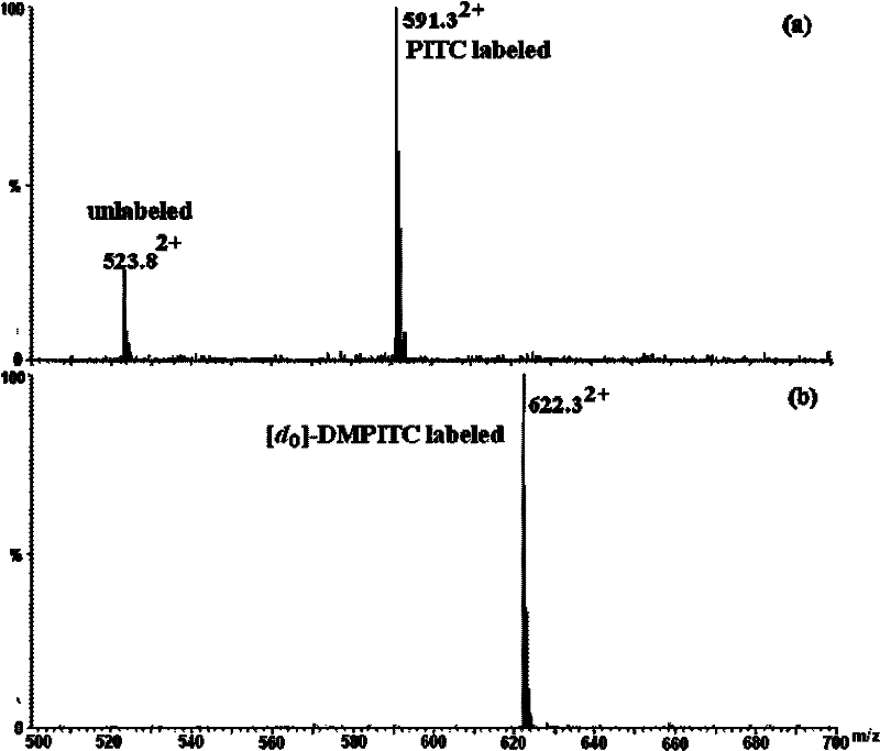 Isotope labeling reagent as well as preparation method and application thereof