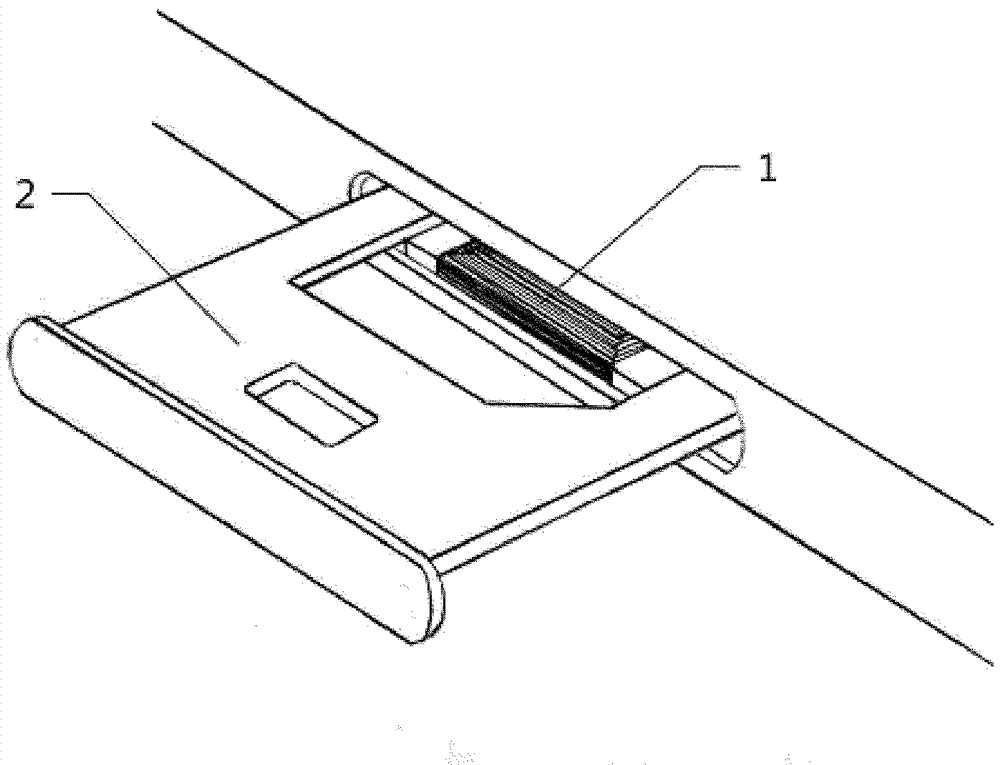 SIM card electromagnetically controlled popup device