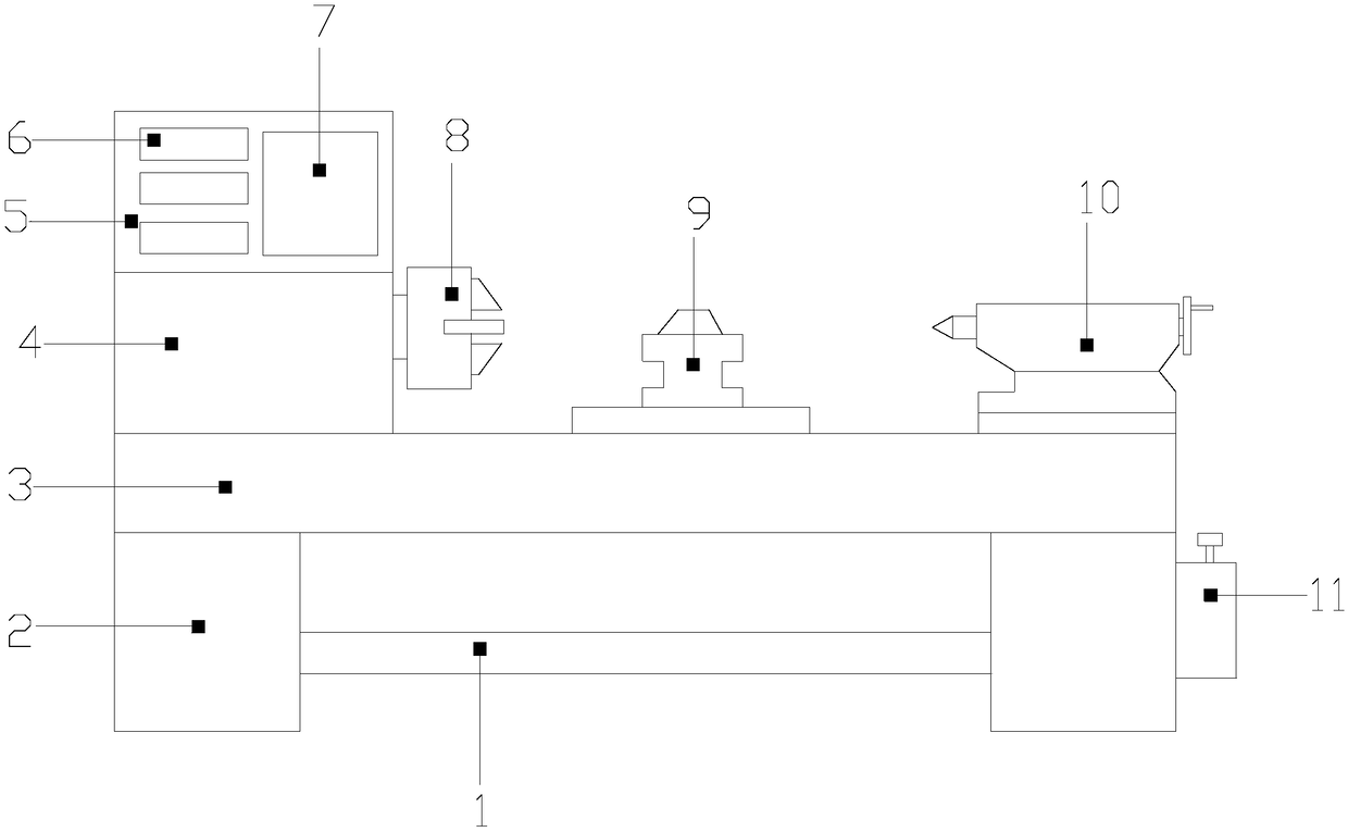 Lathe tailstock moving device