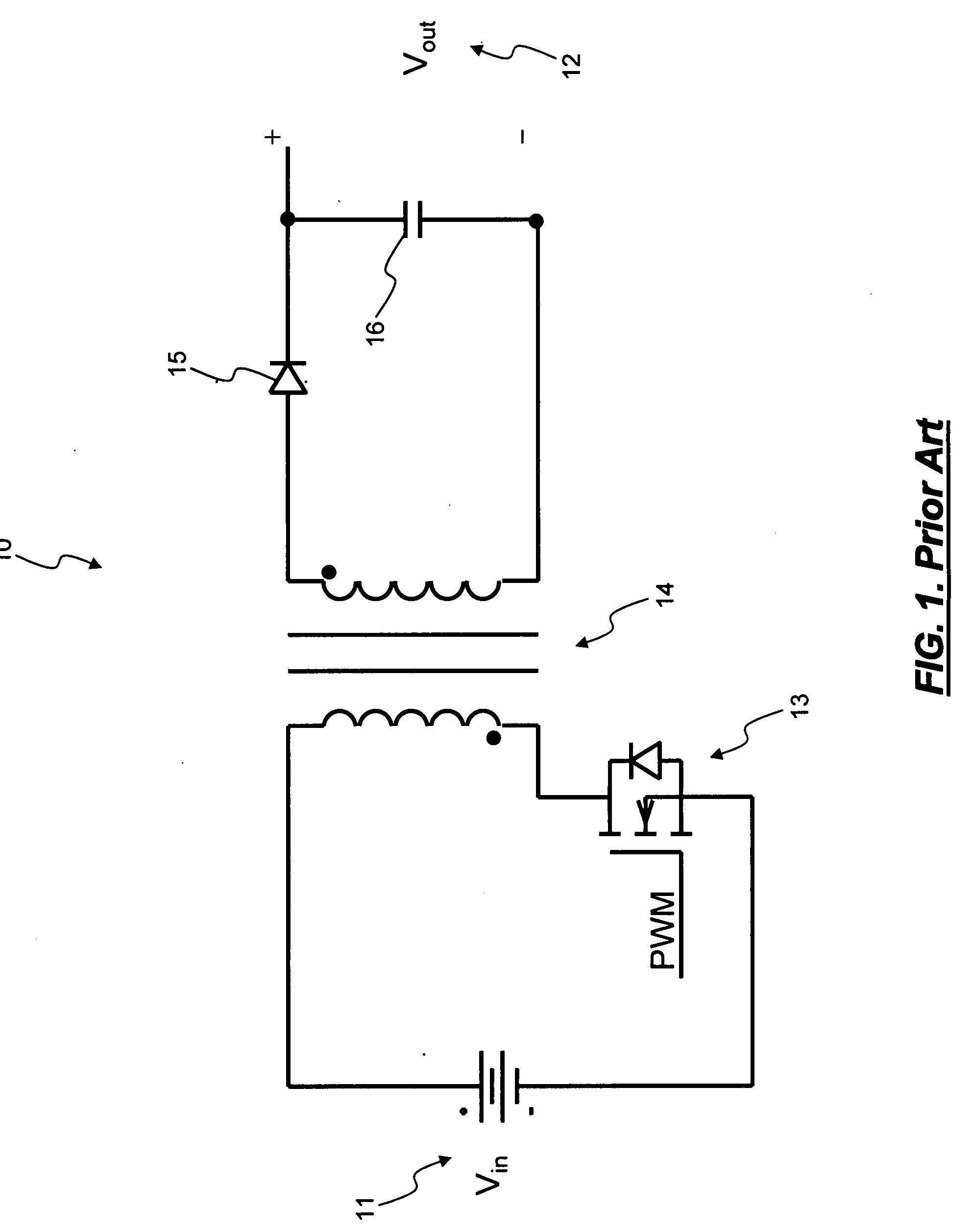 Flyback converter providing simplified control of rectifier MOSFETS when utilizing both stacked secondary windings and synchronous rectification