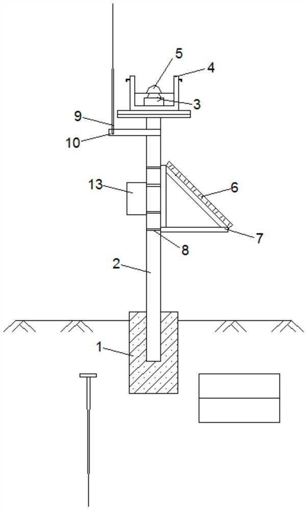 A monitoring device for Beidou positioning surface displacement