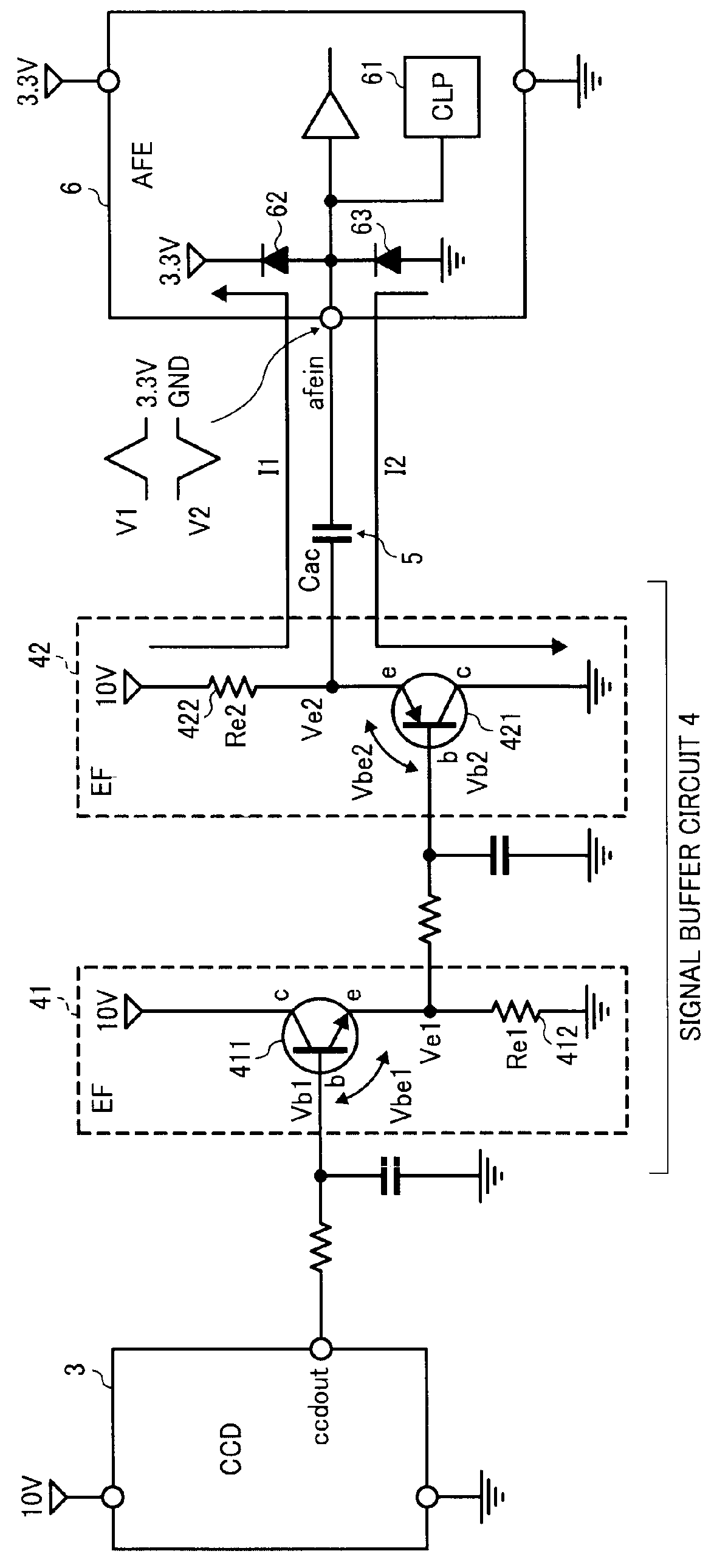 Signal buffer circuit, sensor control board, image scanner, and image forming apparatus