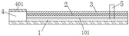 Standing long jump measuring device for sports