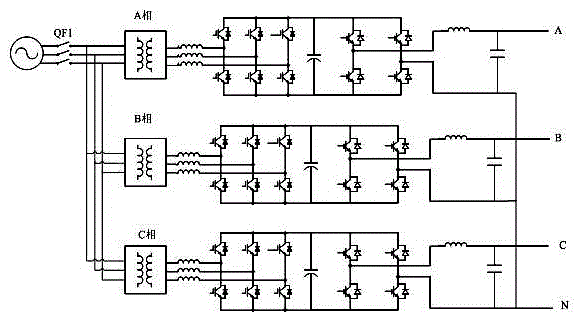 A high-power grid voltage simulation circuit