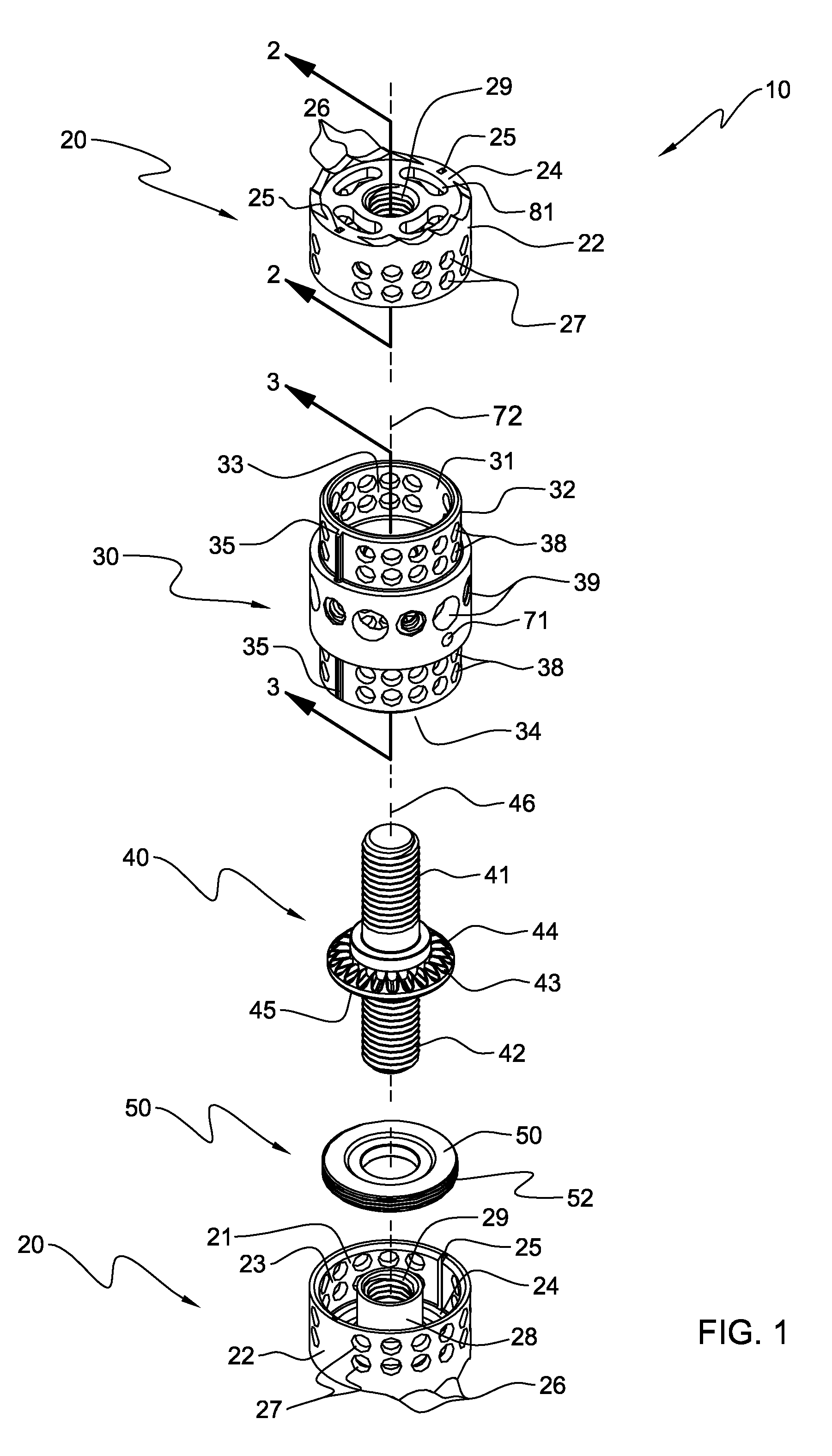Footplate member and a method for use in a vertebral body replacement device