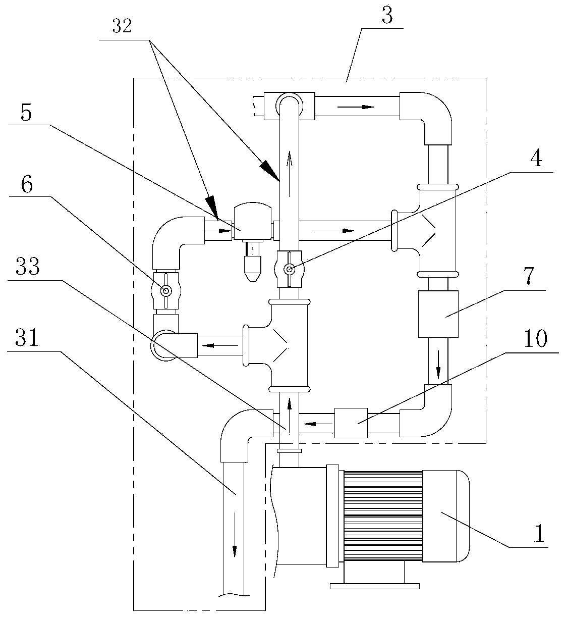 Water and chemical supply system of spray vehicle
