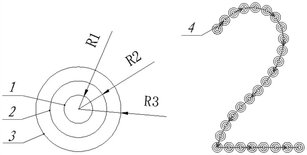 A laser rotary cutting marking method on the surface of hard and brittle materials