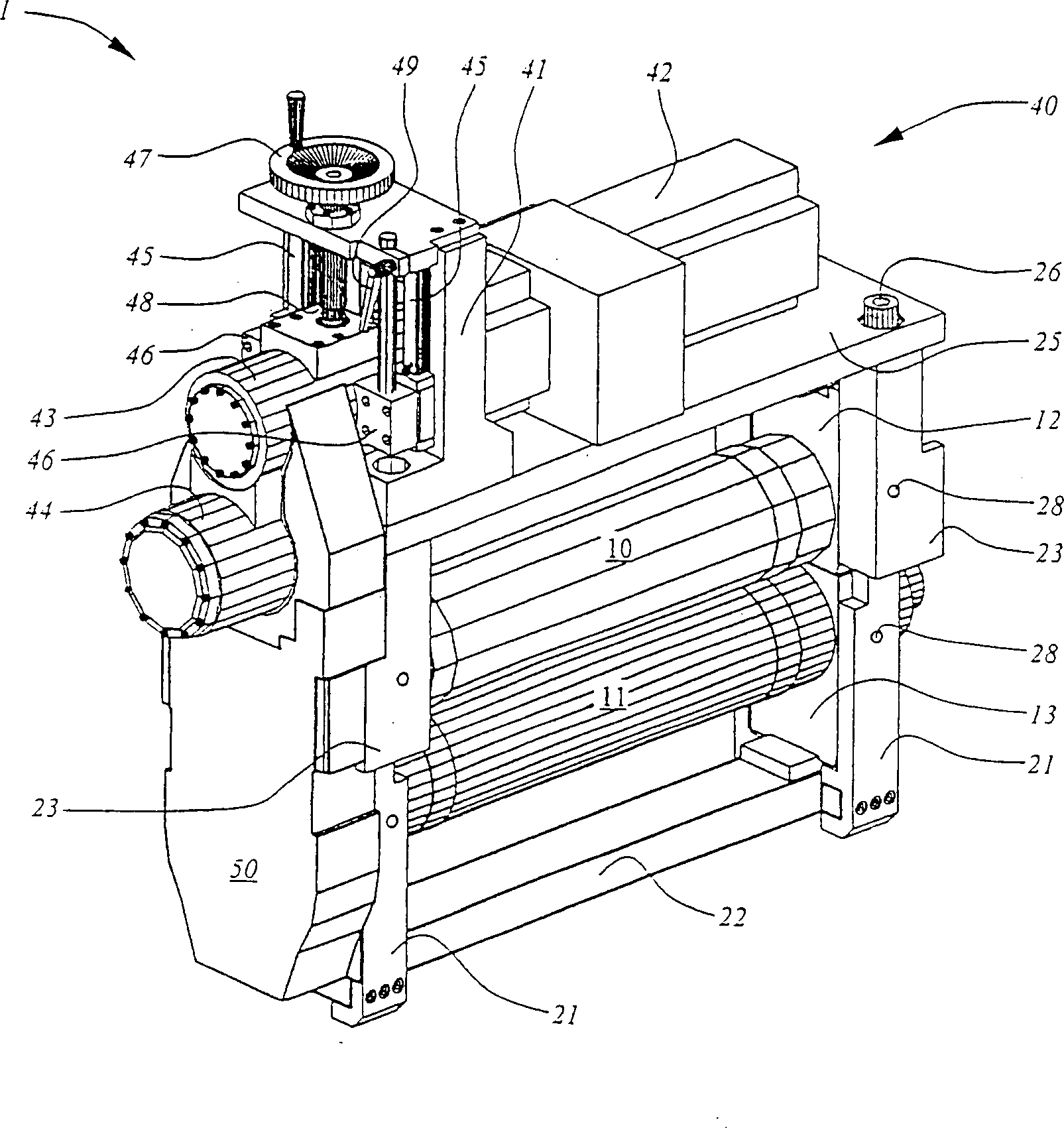 Device for rotary working into coil or piece material