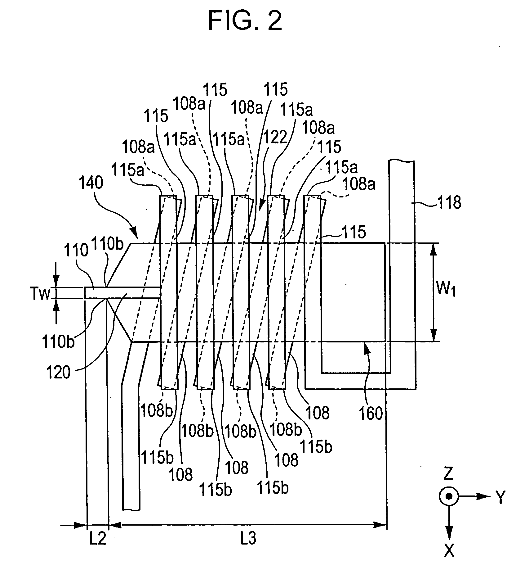 Magnetic recording head having solenoidal coil