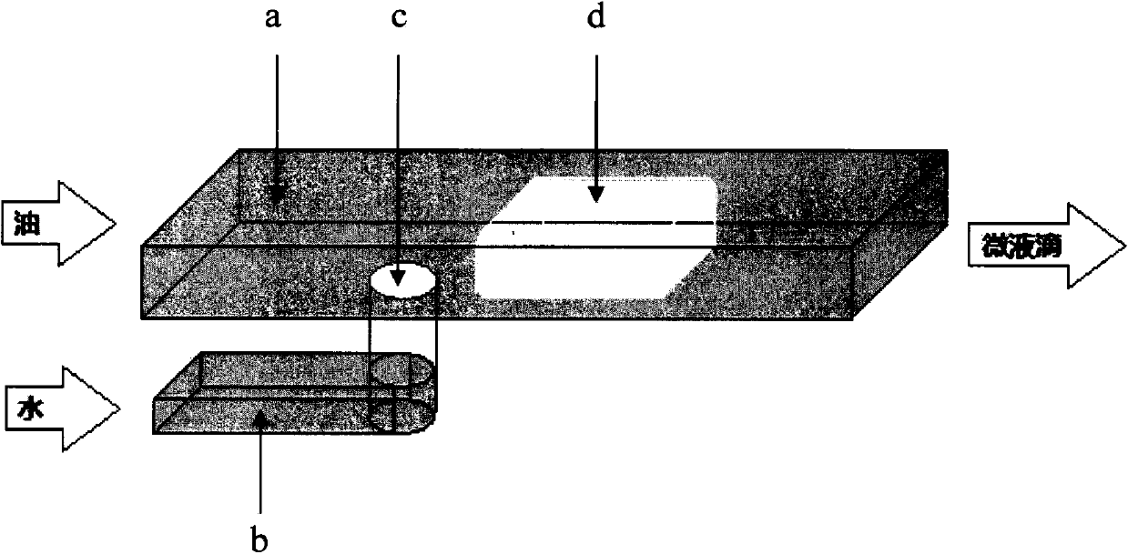 Microfluidic chip for producing multicomponent droplets