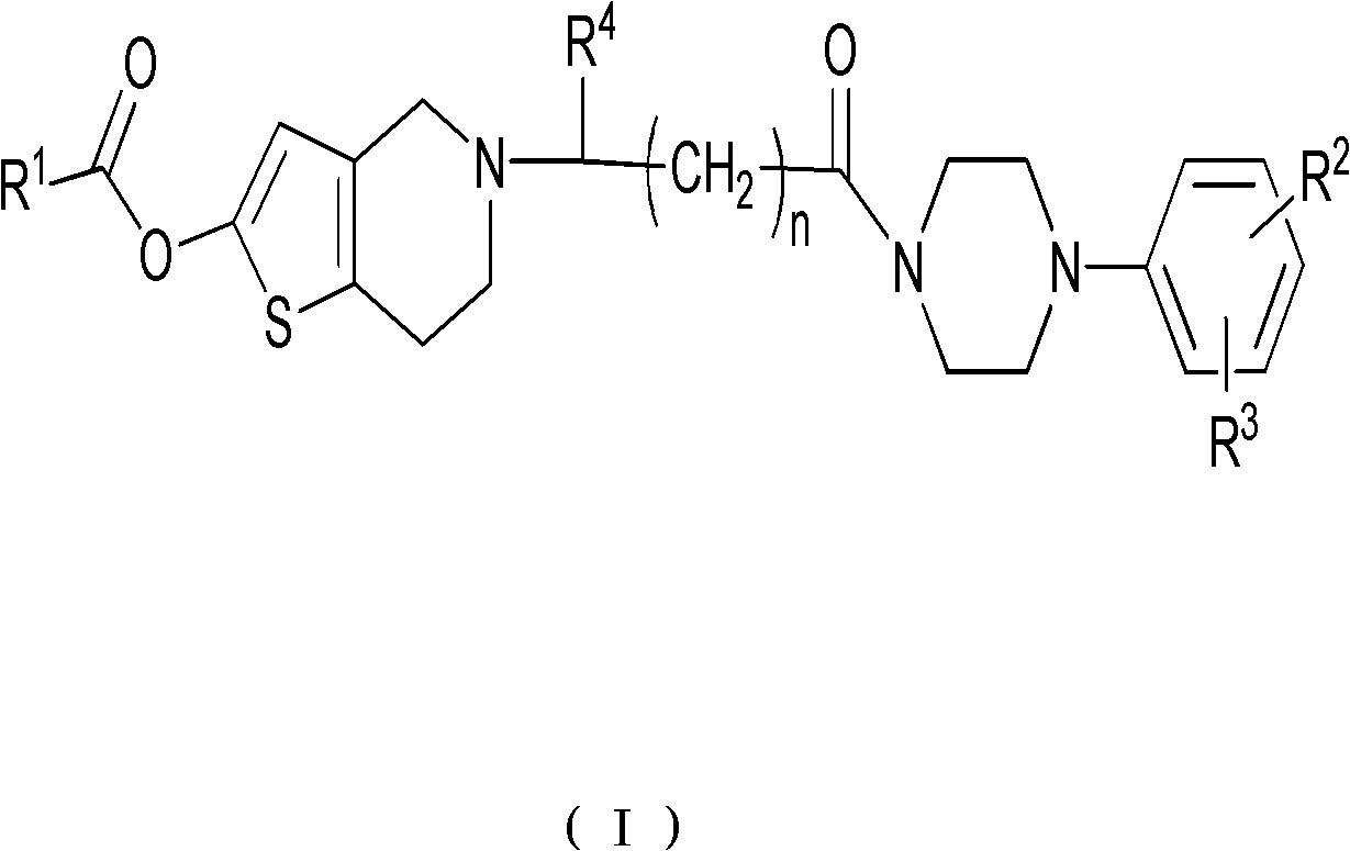 Thienopyridine derivatives, preparation method and application thereof