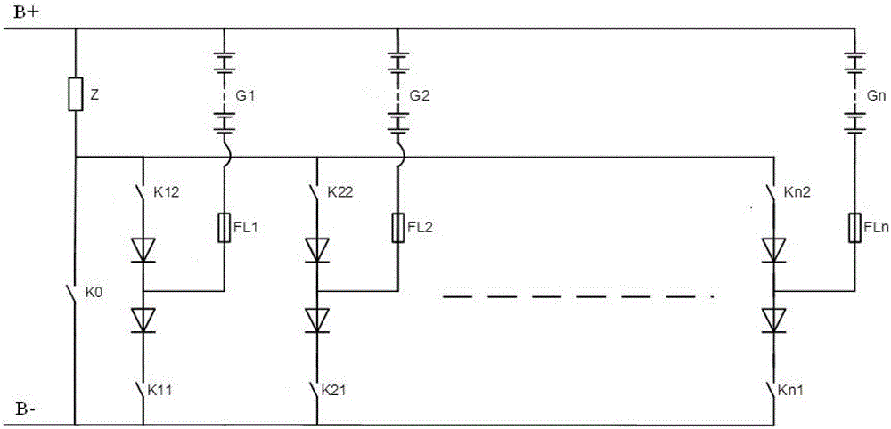 Matrix control method for multiple battery packs in communication base station