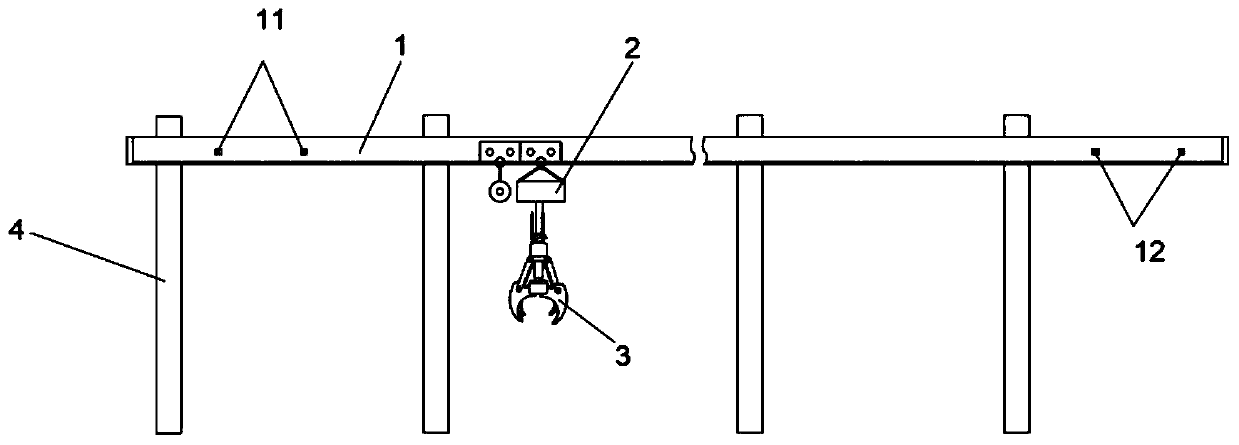 Transportation system for forging blank transportation