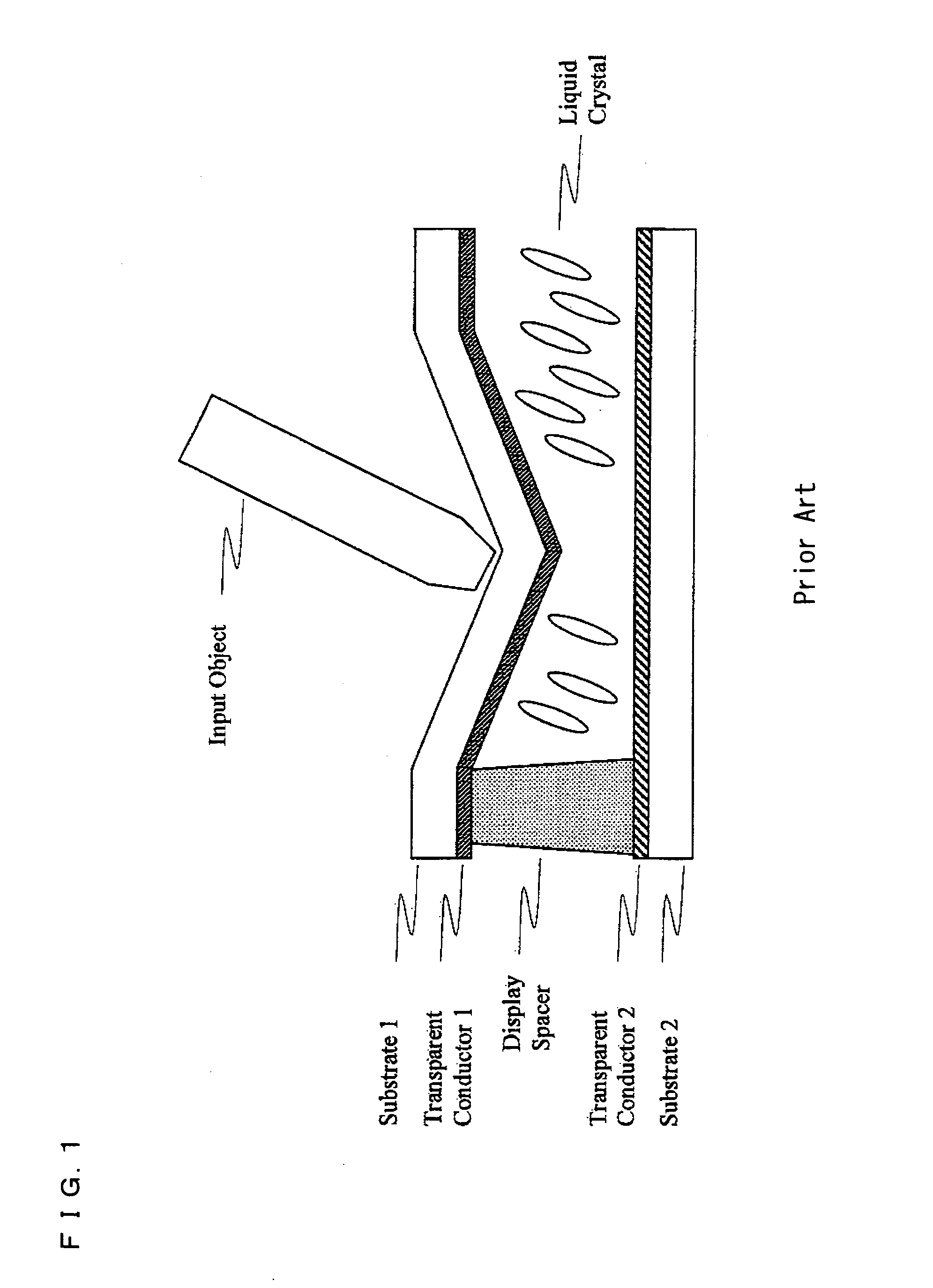 Liquid crystal device comprising array of sensor circuits with voltage-dependent capacitor
