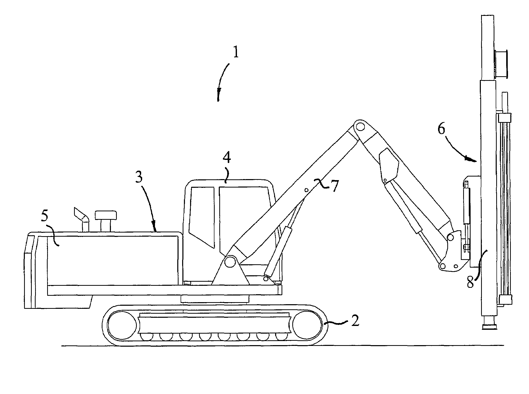 Drill rig and a method for controlling a fan therein