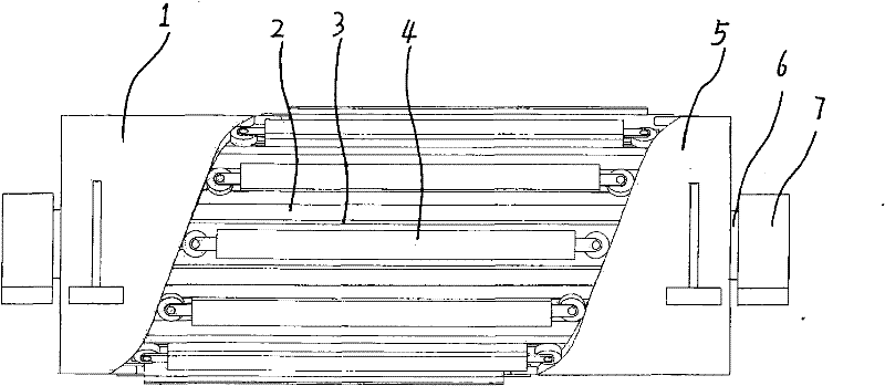 Corner roller for ribbon conveyer bending device